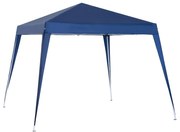 Outsunny Tenda Dobrável Pop Up Azul Jardim Campismo Festas Eventos Estrutura Reforçada Cobertura Resistente 297x297x250 cm | Aosom Portugal