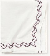 Toalha de mesa em linho lavado com bordado artesanal Ivy