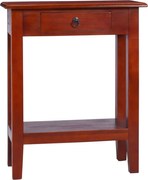 vidaXL Mesa consola 60x30x75 cm mogno maciço castanho clássico