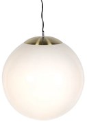 Candeeiro de suspensão escandinavo vidro opal 50 cm - Ball 50