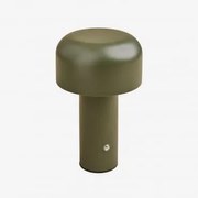 Lâmpada De Mesa Led Sem Fios Em Ferro Loentia Verde Azeitona Intenso - Sklum