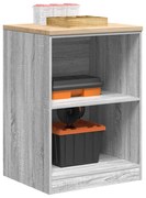 vidaXL Armário de arrumação de garagem cinzento sonoma 60x51x85 cm