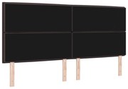 Cabeceira Design Linhas Castanha Escura 200 cm Tecido