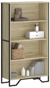 vidaXL Estante 80x31x137,5 cm derivados de madeira carvalho sonoma