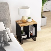 vidaXL Mesa apoio 40x31x46 cm madeira mangueira maciça/deriv. madeira