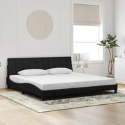 vidaXL Estrutura de cama sem colchão Hanko 200x200 cm veludo preto