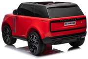 Carro elétrico para Crianças Range Rover, 2 lugares bancos em couro sintético, rádio com entrada USB, tração traseira com suspensão, bateria 12V7AH, r