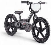 Bicicleta de equilíbrio elétrica de 24 volts com rodas de 16 polegadas, motor elétrico preta