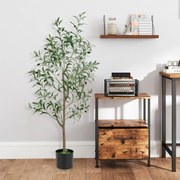 Conjunto de 2 oliveiras artificiais 130 CM oliveira falsa em vaso com frutos realistas Decoração interior com plantas verdes