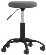 vidaXL Banco de massagens veludo cinzento-escuro