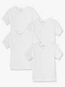 Lote de 4 camisolas de mangas curtas branco
