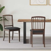 vidaXL Cadeiras de Jantar 2 pcs Marrom Claro 50 x 52,5 x 91 cm