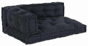 vidaXL Almofada de Sofá Pallet 3 pcs Antracite Largo Algodão