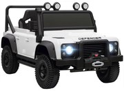 AIYAPLAY Carro Elétrico para Crianças com Licença Land Rover 12V Controlo Remoto Sistema de Suspensão USB MP3 Velocidade Ajustável Faróis 115x61x61 cm Branco | Aosom Portugal