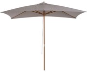 Outsunny Chapéu de Sol Jardim Sistema Polea Teto Ventilado Mastro Madeira Exterior Resistente UV 2,95x2x2,55m Cinzento | Aosom Portugal