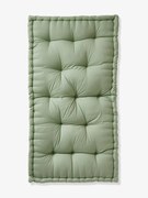 Colchão para o chão estilo futon verde-salva