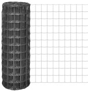 vidaXL Cerca 10x1 m aço cinzento