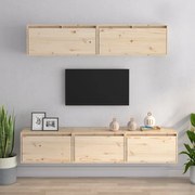 vidaXL Conjunto de armário de TV 5 pcs madeira de pinho maciça