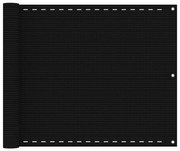 Tela varanda PEAD 75x400 cm preto