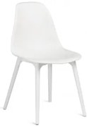 Pack De 4 Cadeiras De Jardim Em Polipropileno Scand Branco - Sklum