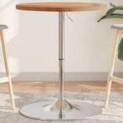 vidaXL Mesa de bar Ø60x90,5 cm madeira de faia maciça