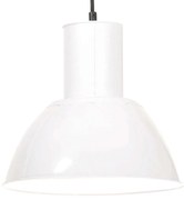 Candeeiro suspenso redondo 25 W 28,5 cm E27 branco