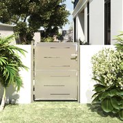 vidaXL Portão de jardim 100x125 cm aço inoxidável