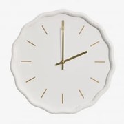 Relógio De Parede Ø35 Cm Em Mdf Tovarx Branco - Sklum
