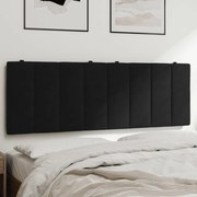 vidaXL Almofadão de cabeceira Hanko 140 cm veludo preto