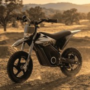 Mini moto eléctrica velocidade até 13 Km/h C/Limitador  RFN Warrior SX-E150 150W 12” Preto/Dourada