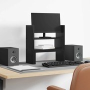 vidaXL Suporte de Mesa para Monitor Carvalho Preto 40 x 17 x 41 cm