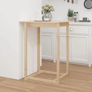 vidaXL Mesa de bar 80x80x110 cm madeira de pinho maciça