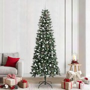 vidaXL Árvore de Natal Artificial Verde 240 cm PVC, Plástico e Aço