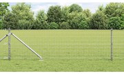 vidaXL Cerca Euro da com 7 postes espinhos, 0,4 x 10m, em aço galvanizado