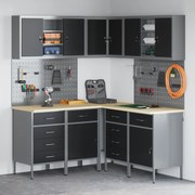 Conjunto de Armário de Trabalho e Painel de Ferramentas de 12 Peças vi
