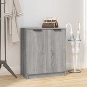 vidaXL Sapateira 59x35x70 cm derivados de madeira sonoma cinza