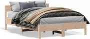 vidaXL Cama sem colchão 160x200 cm madeira de pinho maciça