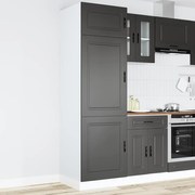 vidaXL Armário de cozinha Porto derivados de madeira preto