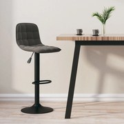 vidaXL Banco de bar veludo cinzento-escuro