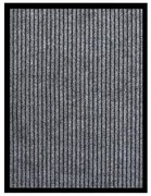 vidaXL Tapete de porta às riscas 60x80 cm cinzento