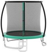 Trampolim externo de 8 pés, trampolim recreativo resistente, laranja