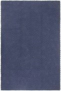 vidaXL Tapete retangular natural 180x250 cm algodão azul marinho
