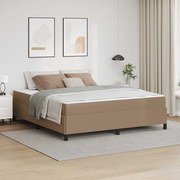 vidaXL Estrutura da Cama com colchão Cappuccino 180 x 200 cm tecido