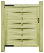 vidaXL Portão de jardim 100x125 cm pinho impregnado verde