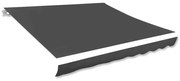 vidaXL Lona para toldo antracite 500x300 cm