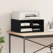 vidaXL Suporte para Impressora Carvalho Preto 49 x 40 x 22.5 cm