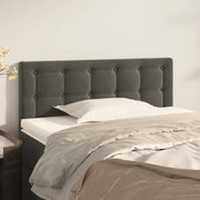 vidaXL Cabeceira de cama veludo 90x5x78/88 cm cinzento-escuro