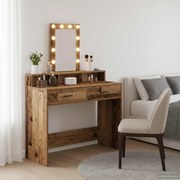 vidaXL Mesa de vestir Castanho 100 x 41 x 140 cm Madeira processada