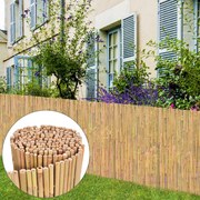 vidaXL Cerca de bambu 300x100 cm