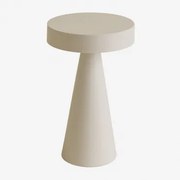 Lâmpada De Mesa Led Sem Fios Em Ferro Catinca Tapioca Bege - Sklum